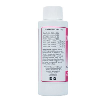 Pet Nutri-Drops®,"White bottle with screw cap, back label view"