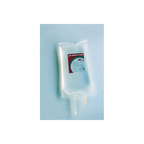 ABT Complete Flush,"Clear fluid bag with dual tubing ports and front label"