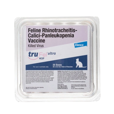 TruFel™ Ultra HC2P (Ultra Fel-O-Vax FVRCP),"Sealed vaccine tray pack with front label"