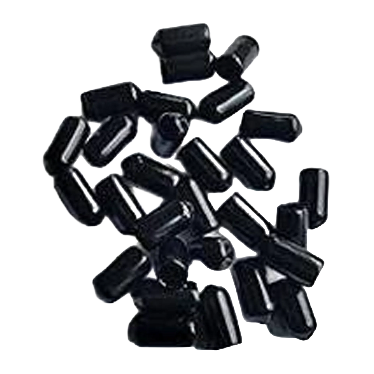 Black Neoprene Sterile Syringe Tips