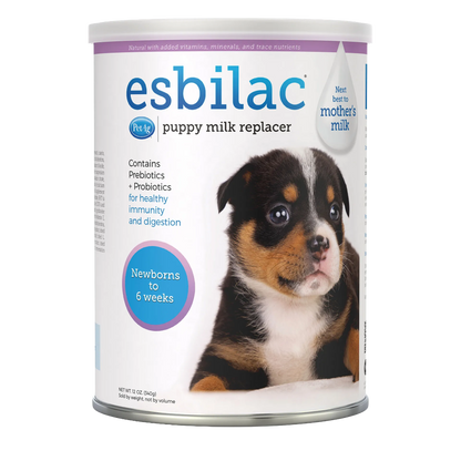 Esbilac® Puppy Milk Replacer,"Canister with puppy photo on front label"