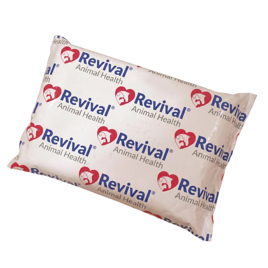 Revival Animal Health Extra Ice,"White rectangular ice pack pouch"