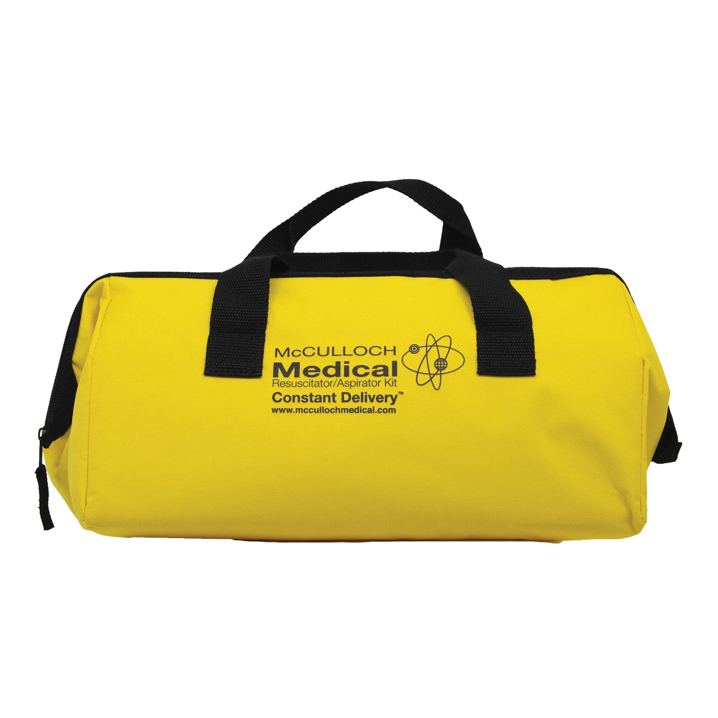 Foal Resuscitator & Aspirator Kit with Oxygen Mask,"Yellow carrying case with black handles"