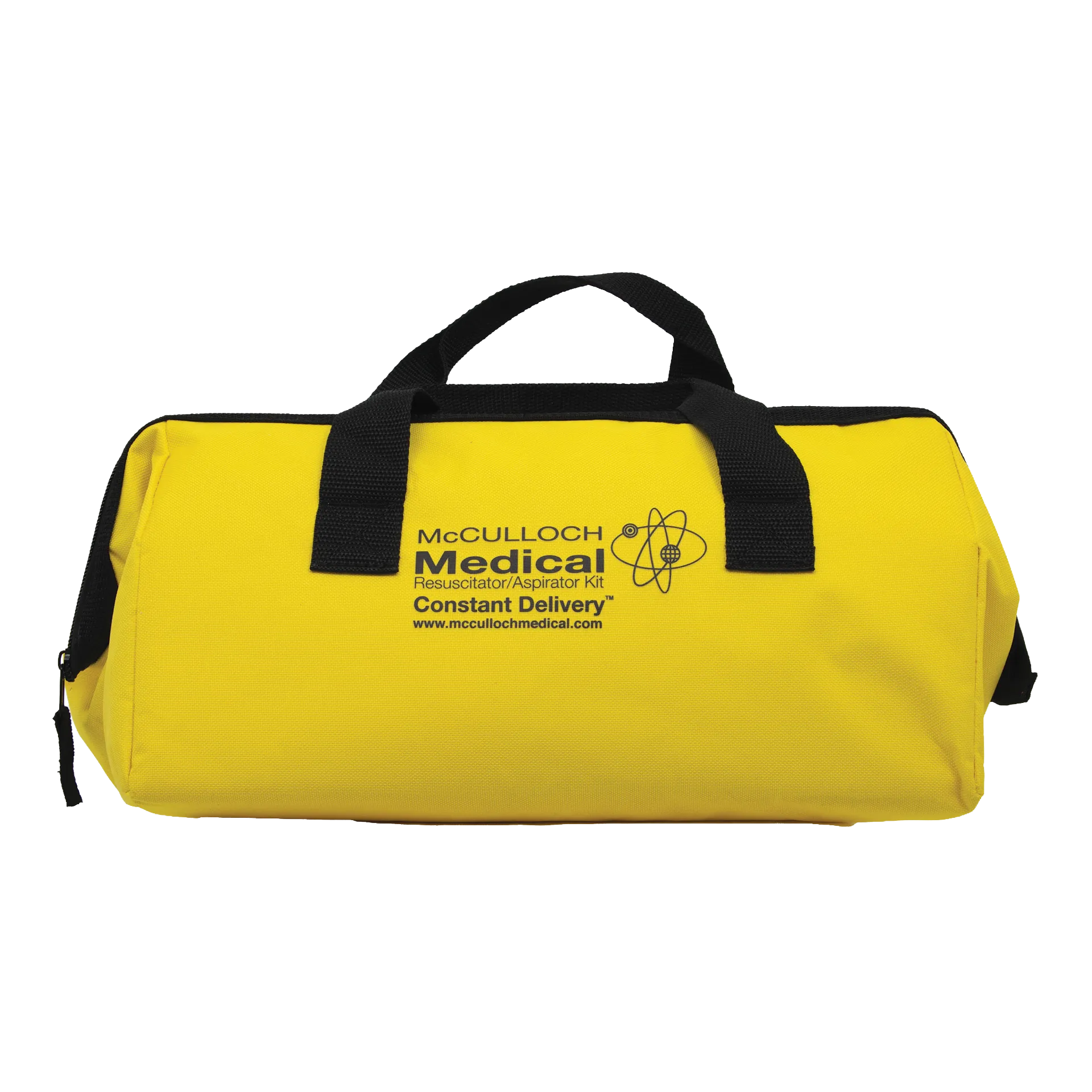 Foal Resuscitator & Aspirator Kit with Oxygen Mask,"Yellow carrying case with black handles"