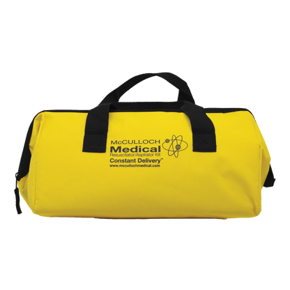 Foal Resuscitator & Aspirator Kit with Oxygen Mask,"Yellow carrying case with black handles"