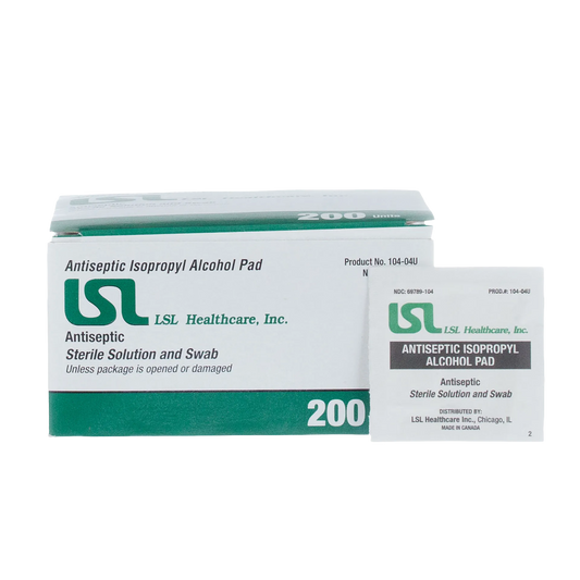 Alcohol Preps,"Box with individual alcohol prep pad packets"