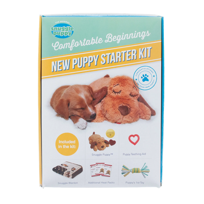 Snuggle Puppy Starter Kit,"Front of product box with puppy and plush dog"