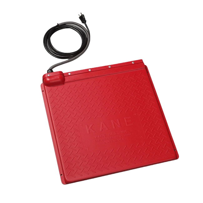 Pet Heat Mat with Rheostat,"Red square heat mat with attached power cord"