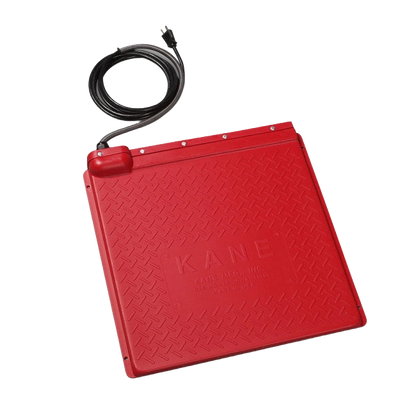 Pet Heat Mat with Rheostat,"Red square heat mat with attached power cord"