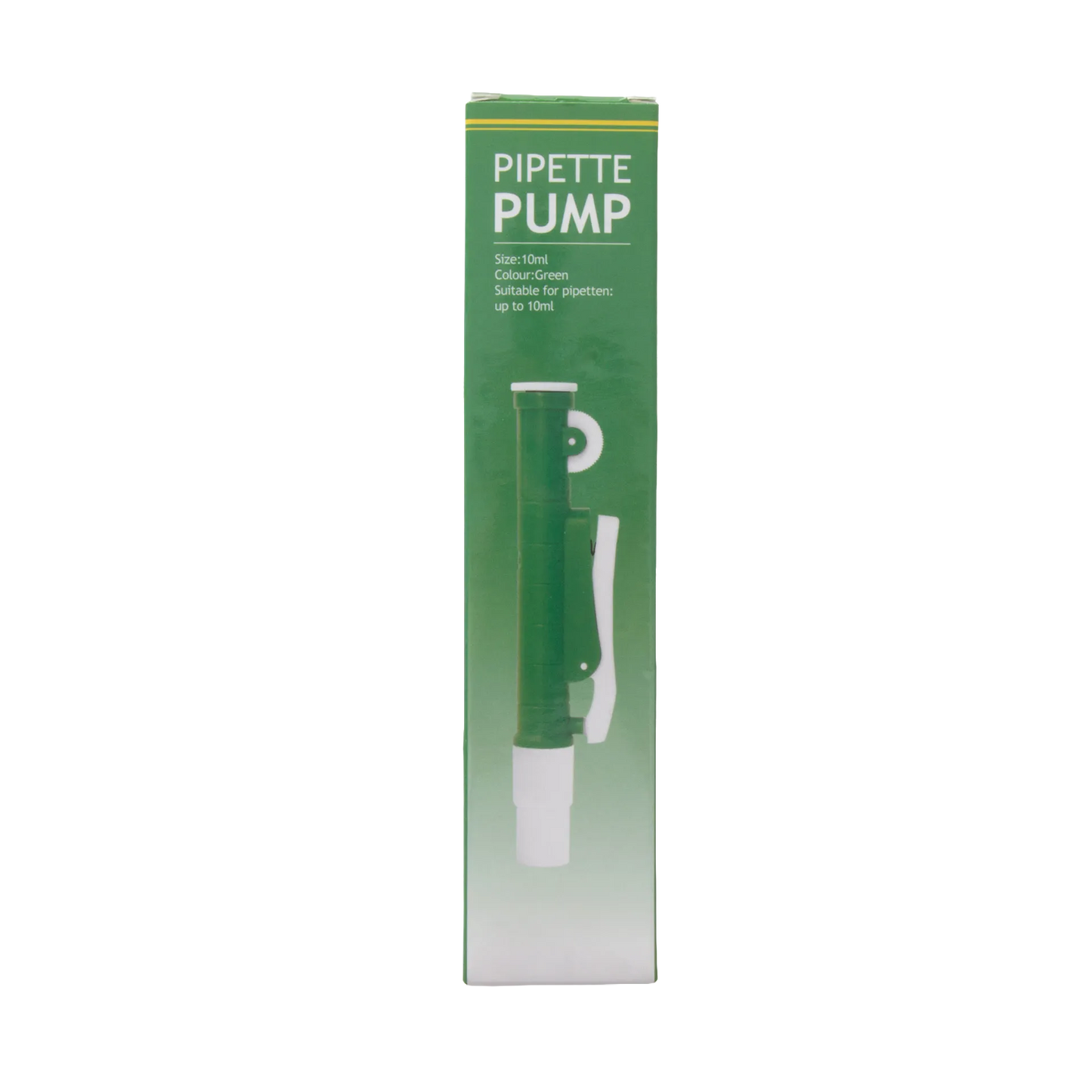 Pipette Pump,"Green pipette pump in retail box"