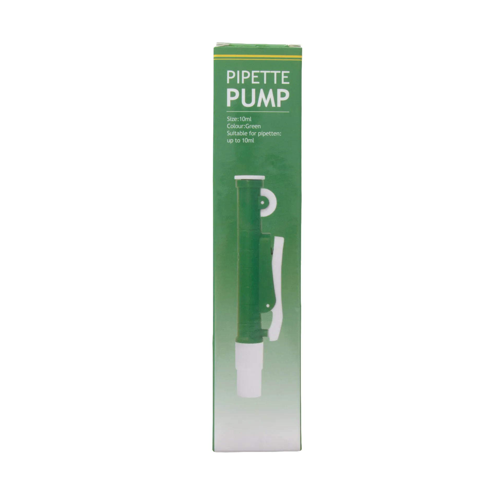 Pipette Pump,"Green pipette pump in retail box"