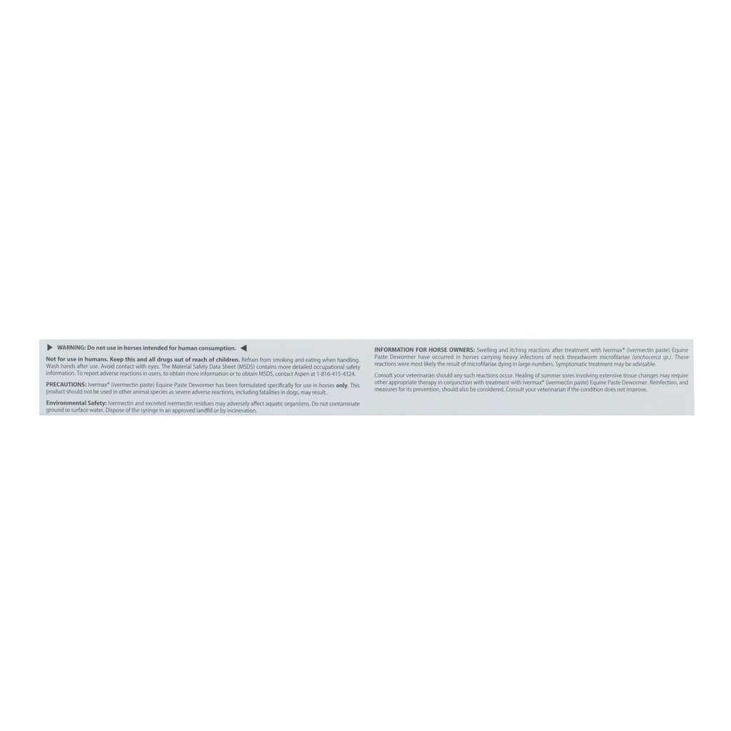 Generic Eqvalan Paste,"Back of product box with warning text panel"