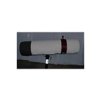 Paulsonbilt Heavy Duty Breeding Mounts,"White cylindrical mount with black and red end bands"