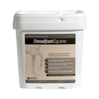 Steadfast® Equine,"White rectangular tub with handle lid and front label"