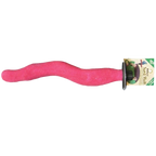 Sand Walk Orthopedic Perch,"Pink wavy bird perch with mounting hardware"