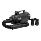 Duo-Sprint Dryer with Movable Dryer Stand by Waggz,"Black pet dryer with hose and two nozzle attachments"