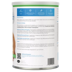 Goats Milk Esbilac® Puppies,"Back view of powder can with feeding directions and barcode"