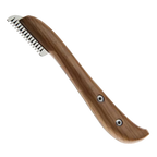 Aaronco Coarse Stripping Knife,"Wood-handled stripping knife with coarse metal teeth"