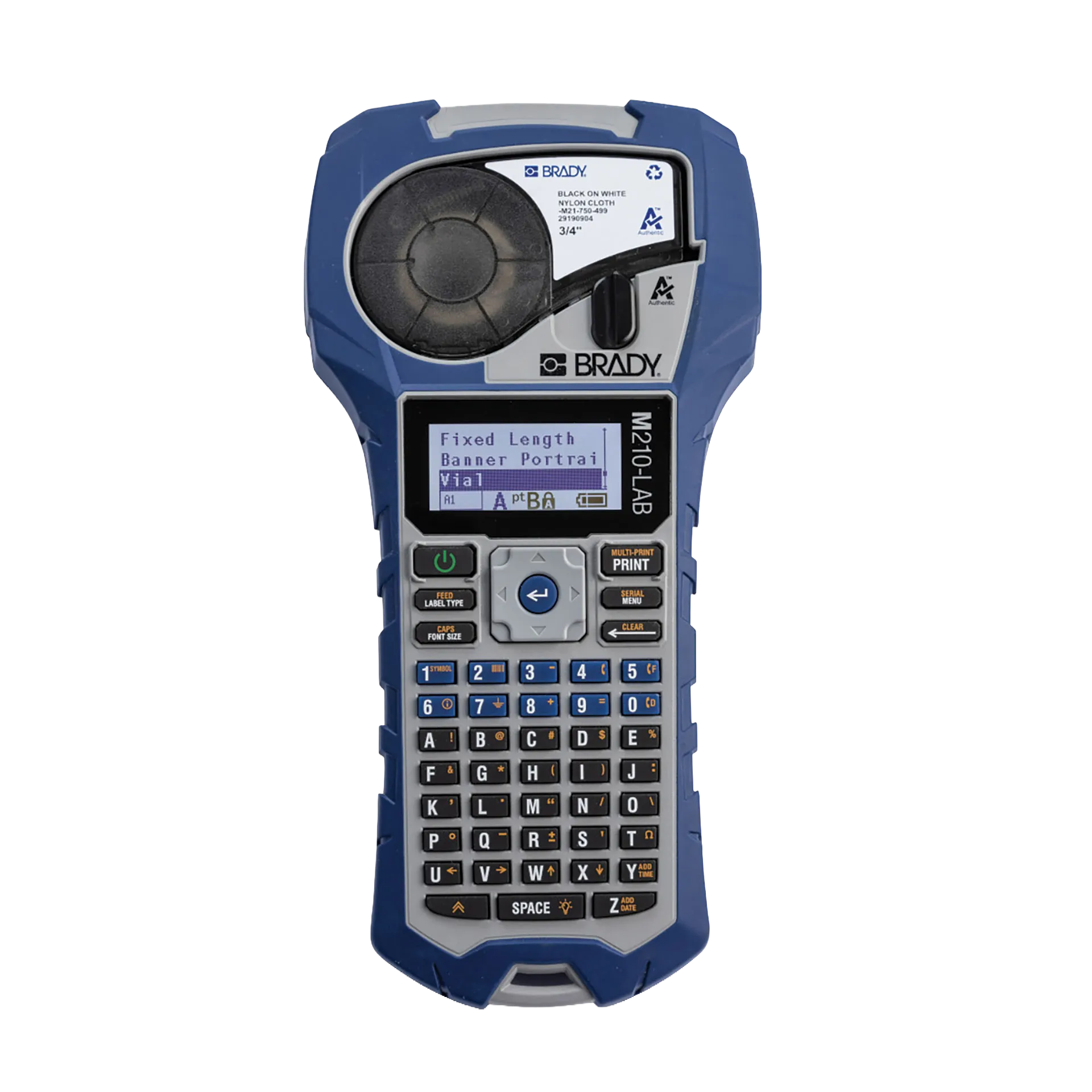 Lab Label Printer and Self-Laminating Cryogenic Polyester Labels,"Lab label printer with loaded label cartridge"
