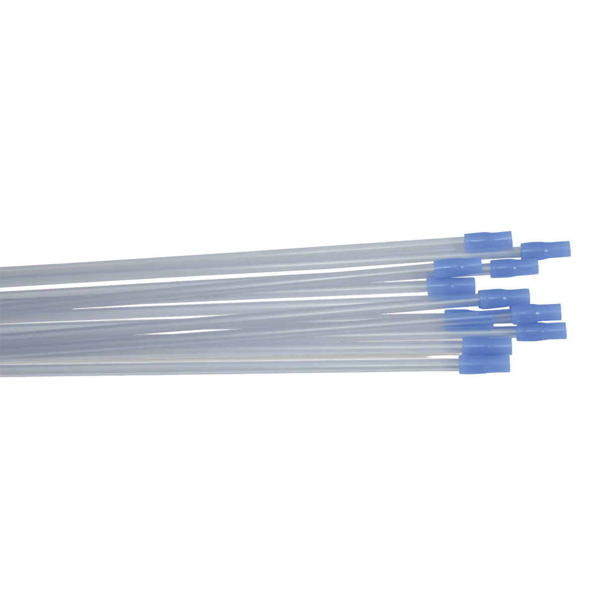 "6"" Draw Straws w/flex tips","Clear plastic straws with blue flex tips"