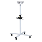 Movable Dryer Stand for Solo-Stream and Duo-Sprint Dryer by Waggz,"White rolling stand with center pole and mounting bracket"