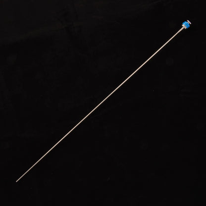 ET Syringe gun from IMV,"Long metal rod with blue capped fitting"