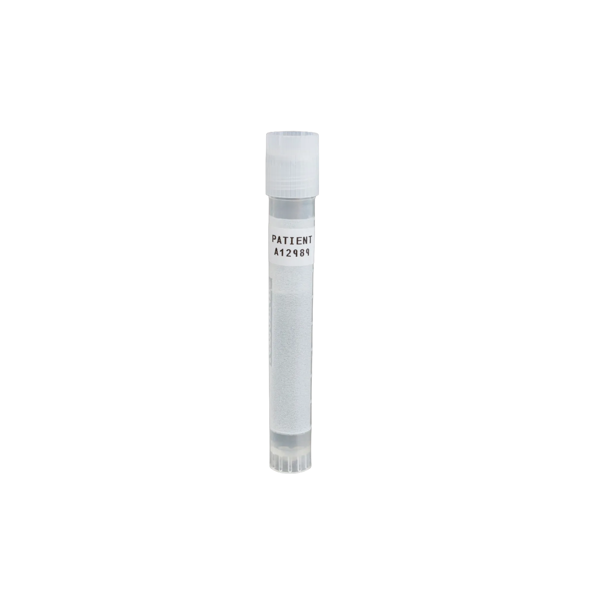 Lab Label Printer and Self-Laminating Cryogenic Polyester Labels,"Cryogenic vial with wrapped self-laminating label"