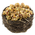 Lafeber Gourmet Garden Veggie Nutri-Berries,"Seed clusters piled in a woven twig nest"