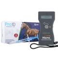 Hero Scanner + Temp and ProID ISO Microchip + Temp 5ct,"Handheld scanner with box, microchip syringe, and cable"