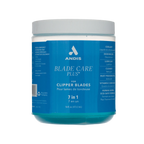 Andis® Blade Care Plus®,"Blue cylindrical jar with white screw-top lid"