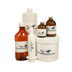 Estradiol 17B Injectable,"Amber bottles with white dispenser, brown vials, and white jar"