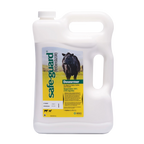 Safe-Guard® Dewormer for Goats Cattle,"White gallon jug with handle and screw cap, front label with cow image"