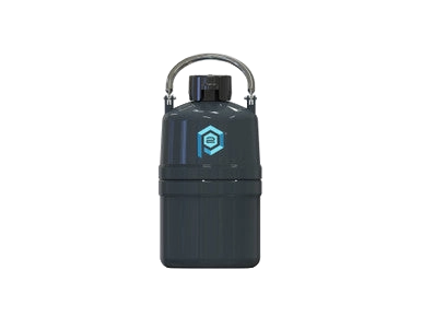 VS2-1 Vapor Shipper,"Dark cylindrical container with handle and lid"