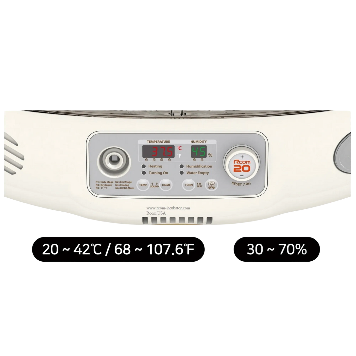 Max-20 DO Incubator by Rcom USA