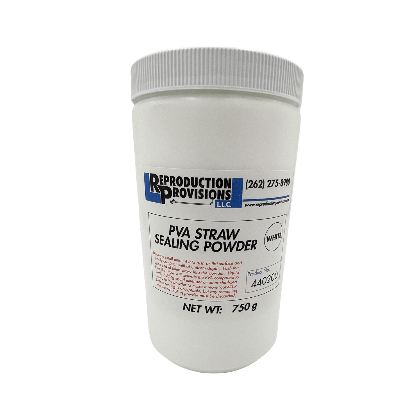 PVC Straw Sealing Powder, White
