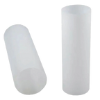 Goblet 35mm,"Two white cylindrical inserts shown upright and angled"