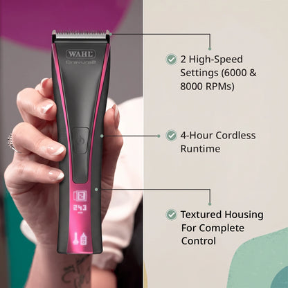 Bravura2 Cordless Clipper Brilliant Rose by Wahl