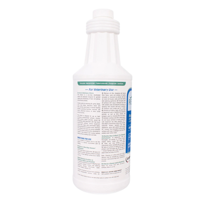 Rescue®  Disinfectant Cleaner,"White bottle with back label view"