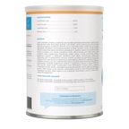 KMR®,"Back view of powdered formula can with nutrition label"