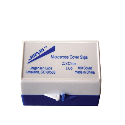 Microscope Slides / Microscope Covers,"White plastic cover slip storage case"