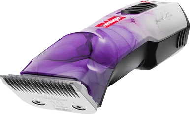 Special Edition Opal Cordless Clipper and Free Blade,"Cordless clipper with purple clear housing and metal blade"