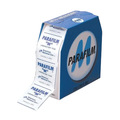 Parafilm,"Blue dispenser box with film roll and dispensing sheet"