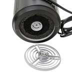 Duo-Sprint Dryer with Movable Dryer Stand by Waggz,"Dryer underside with black foam filter and removable grate"
