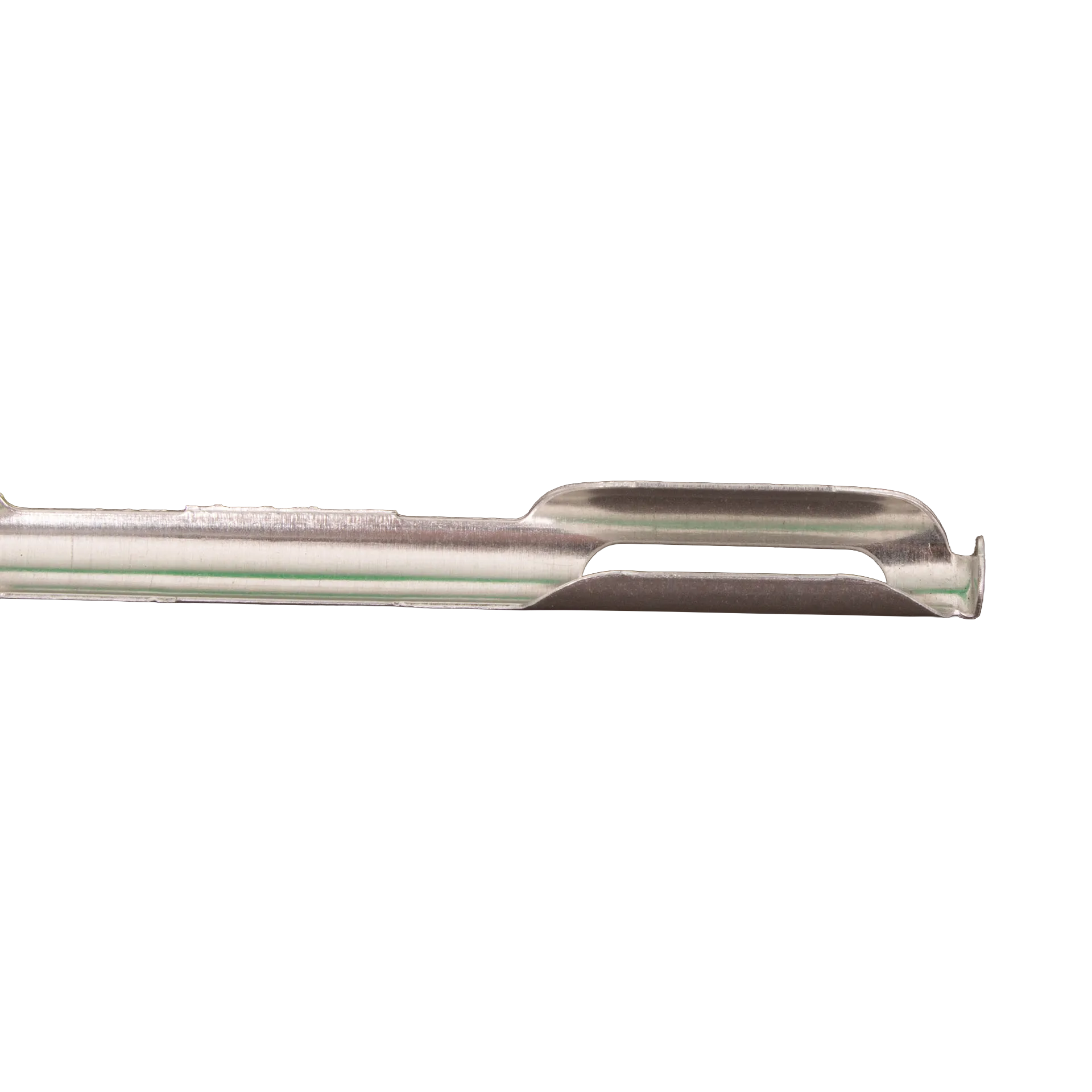 Canes,"Clear cane shaft with side handgrip detail"