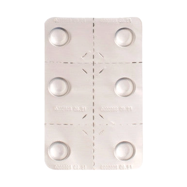 CapAction®,"Clear blister pack with six round pop-out sections"
