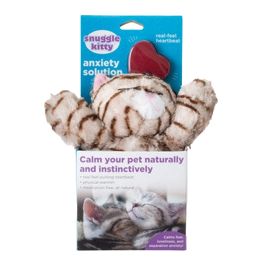 Snuggle Puppy & Kitten,"Plush striped kitten toy in retail packaging"