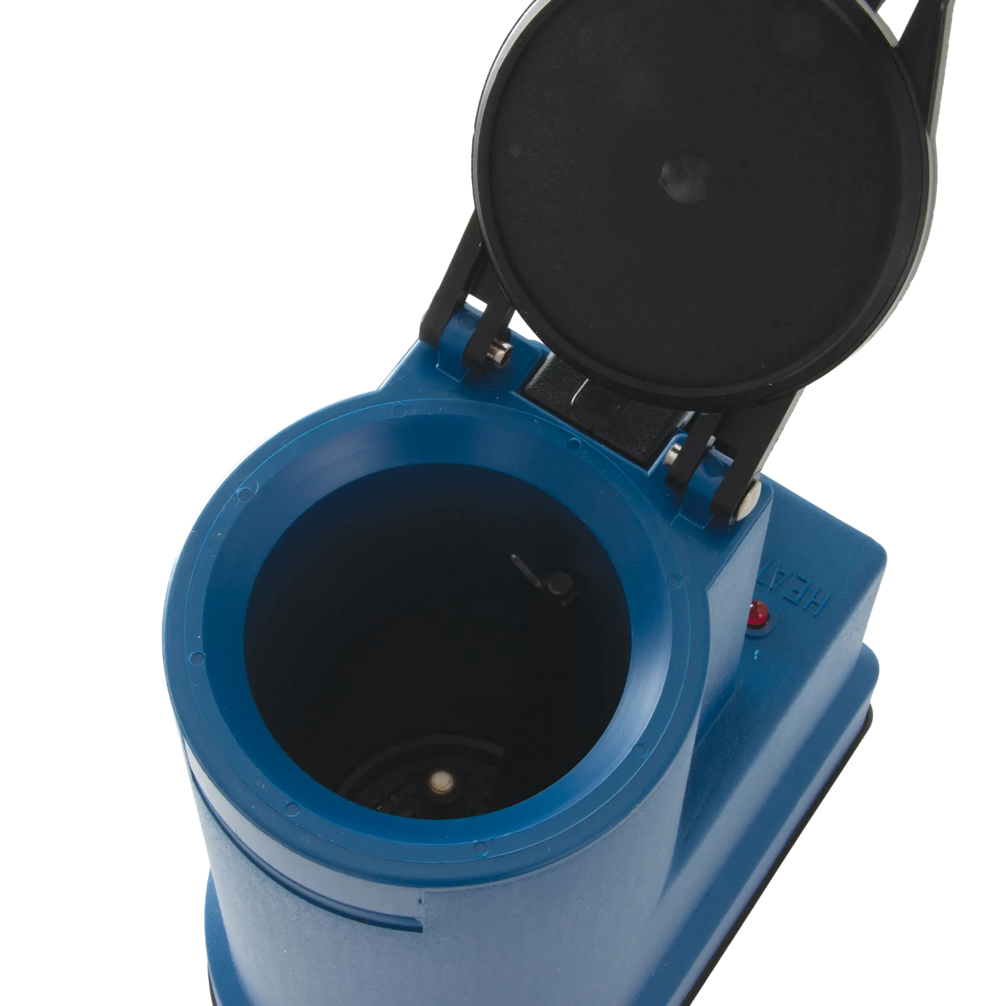 Digital Cito Thaw,"Blue unit with open hinged lid and circular chamber"