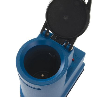 Digital Cito Thaw,"Blue unit with open hinged lid and circular chamber"