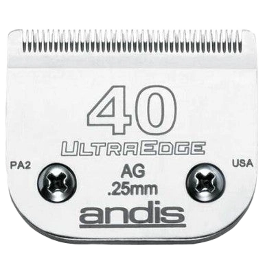 Andis® UltraEdge® Blades,"Clipper blade with fine metal teeth and two screws"
