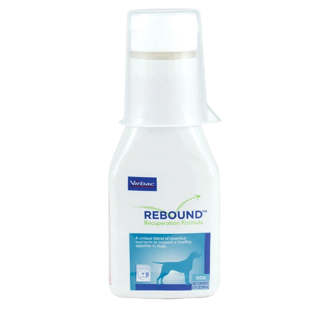 Rebound™ Recuperation Formula,"White bottle with clear measuring cup cap"